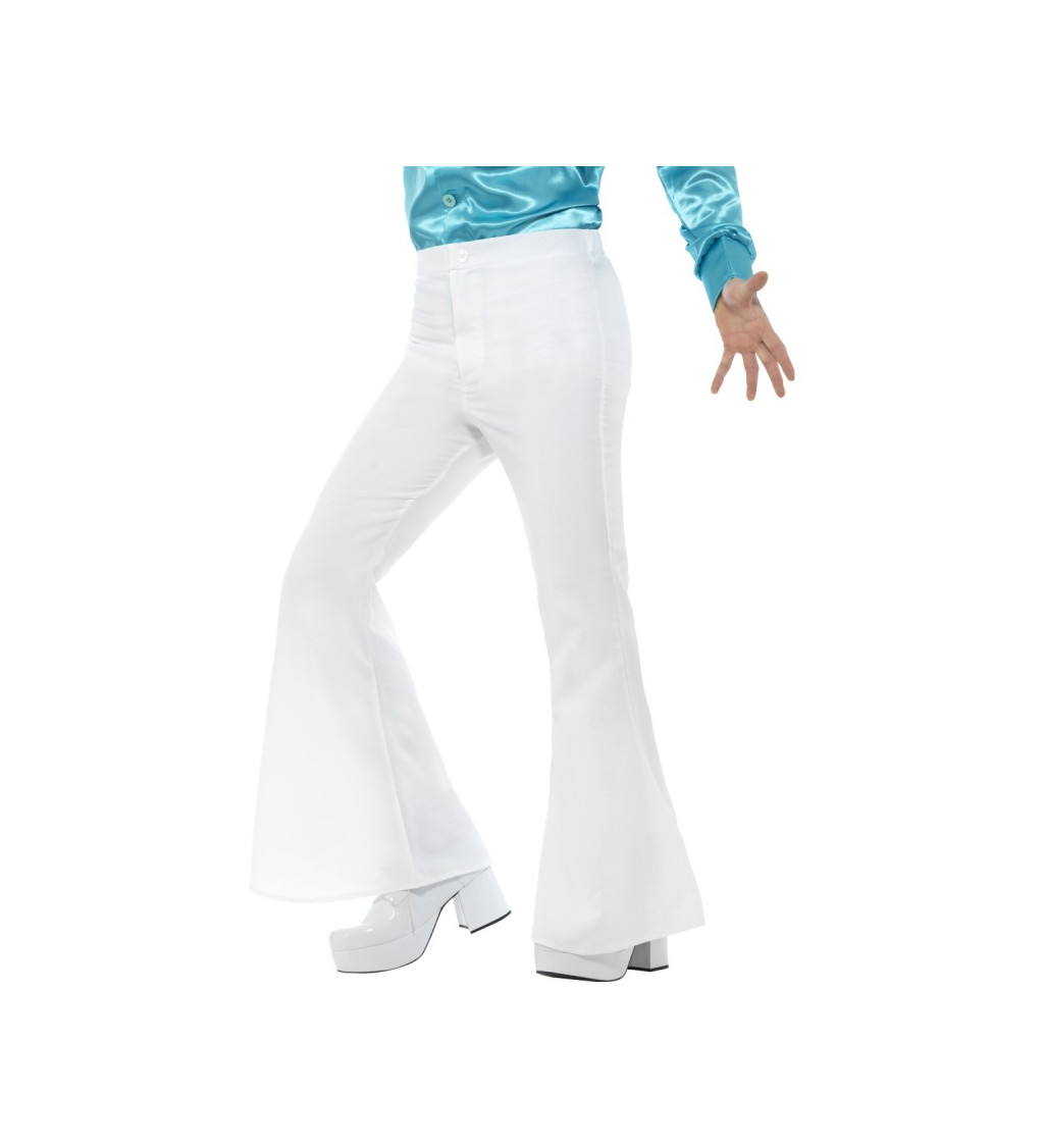 Férfi harang alakú nadrág - fehér