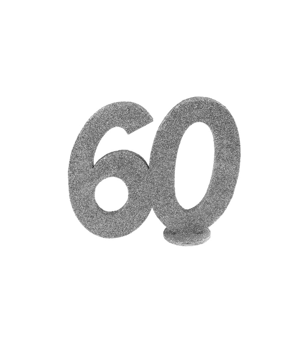 60-as szám - ezüst díszítés