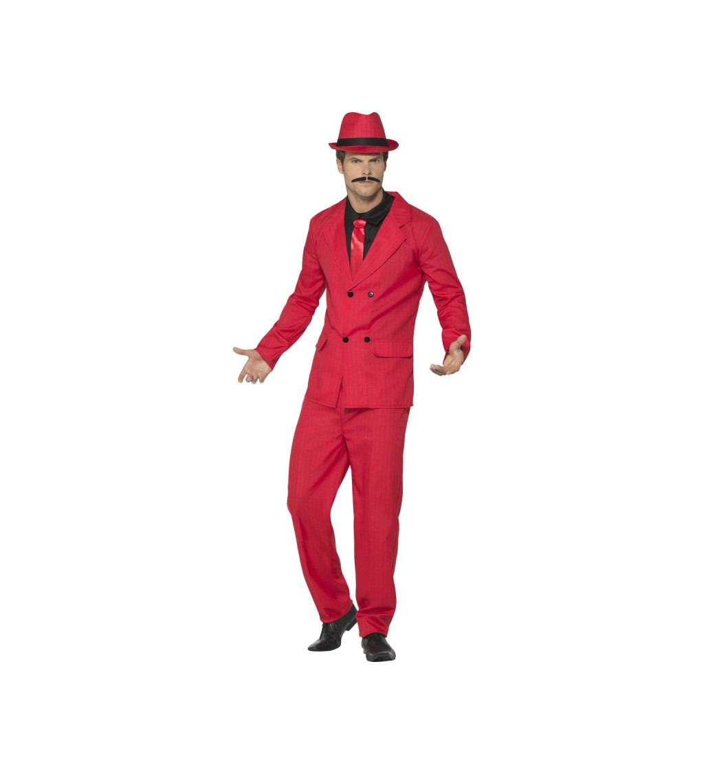 Gengszter - piros öltöny