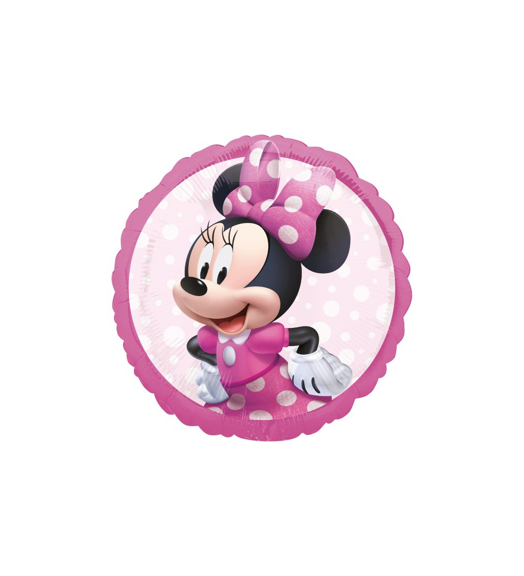 Kerek fólia léggömb Minnie Mouse