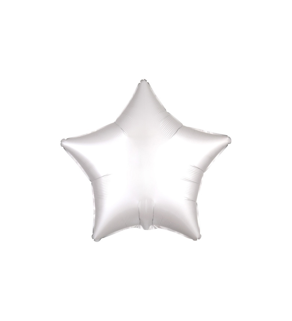 Csillag fólia léggömb fehér