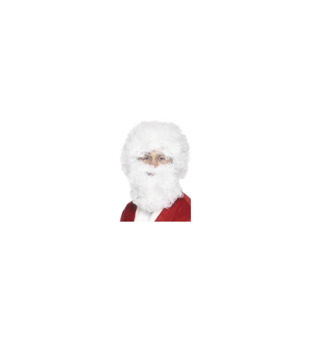 Paróka és szakáll - Santa, göndör 