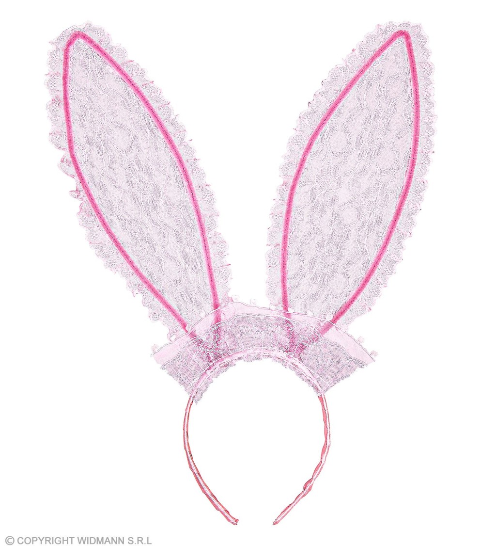 Nyúl füle - rózsaszín csipke