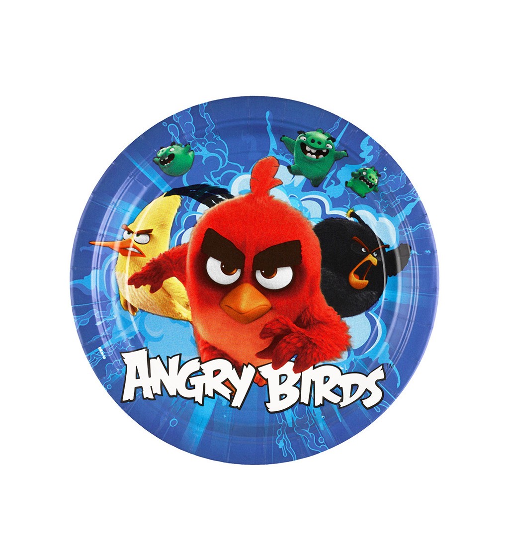 Tányér - Angry birds (8db)
