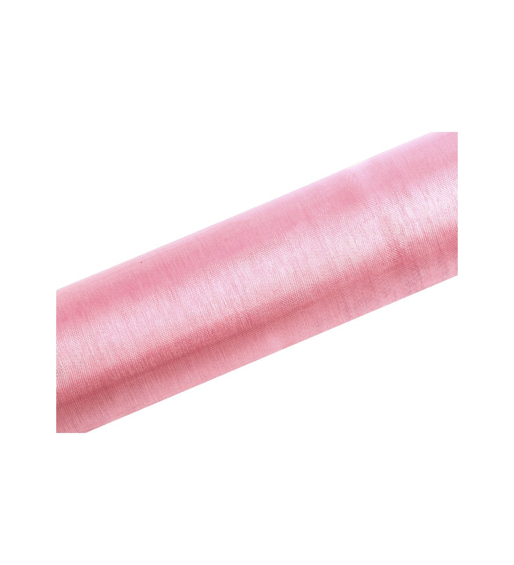 Dekoratív organza (0,16 m) - világos rózsaszín