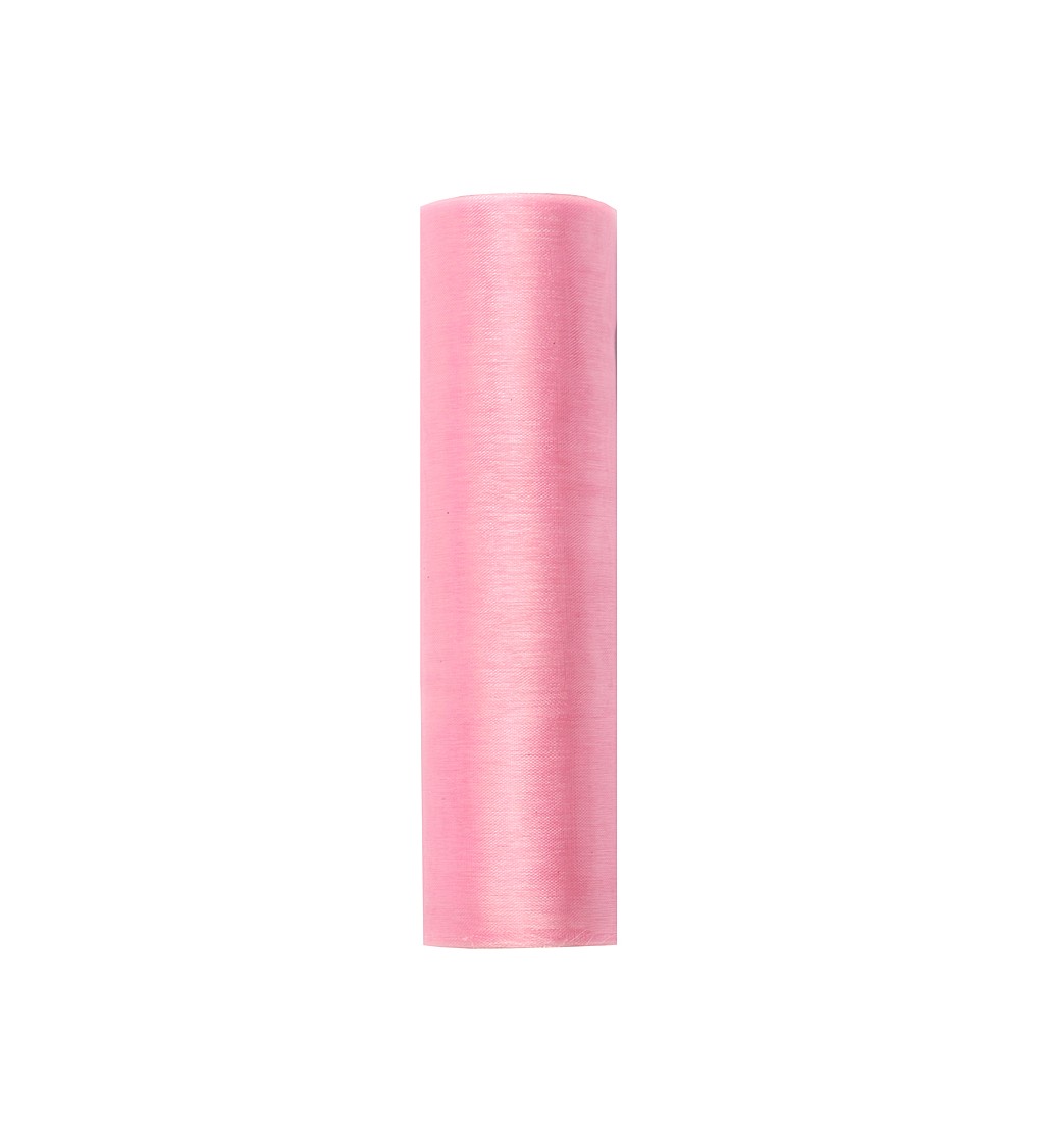 Dekoratív organza (0,16 m) - világos rózsaszín