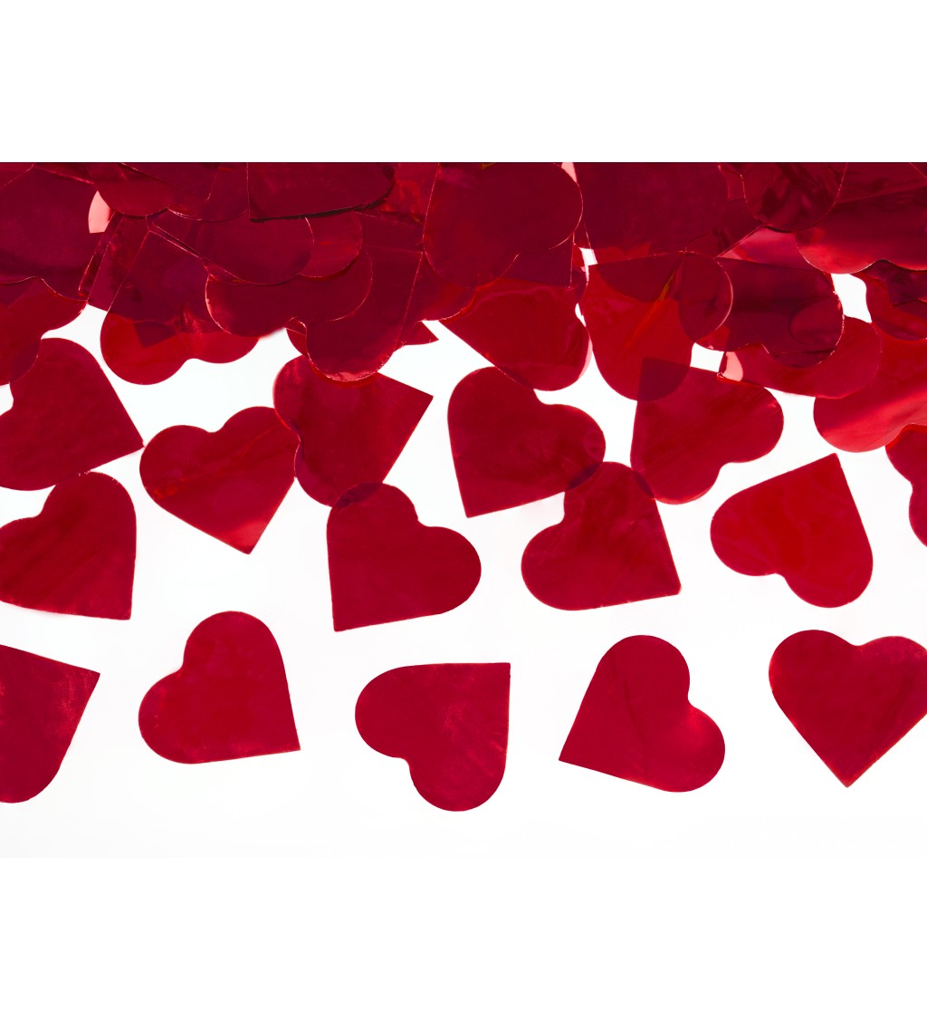 Canon konfettivel - piros szívek