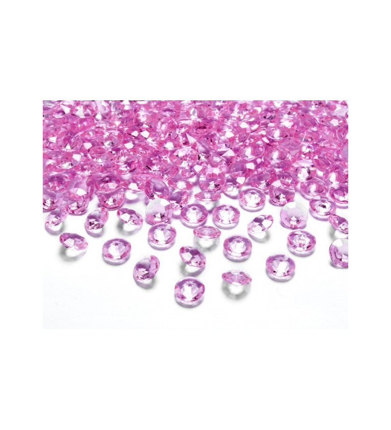 Rózsaszín konfetti - gyémántok