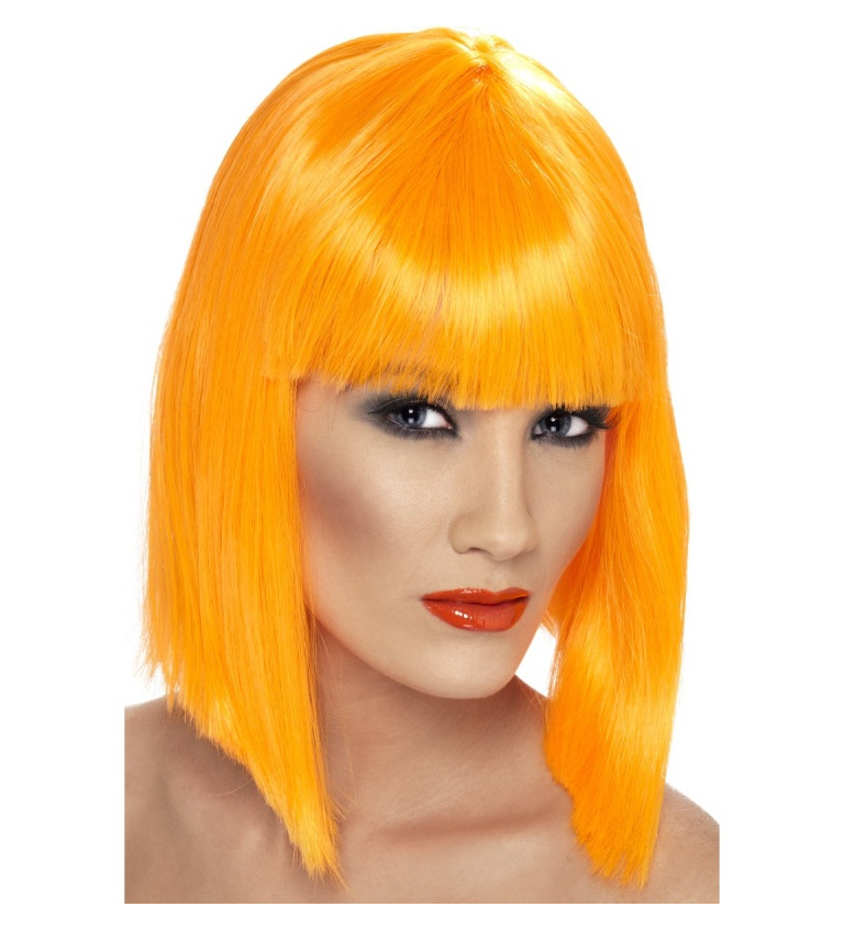 Női Glam paróka - narancssárga