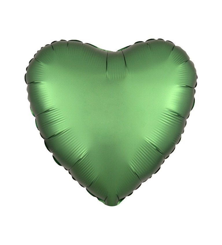 Szív fólia léggömb smaragd