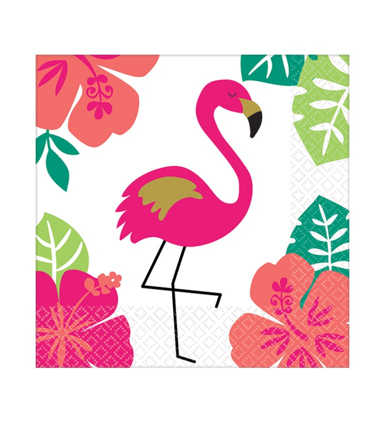 Papírszalvéták flamingóval