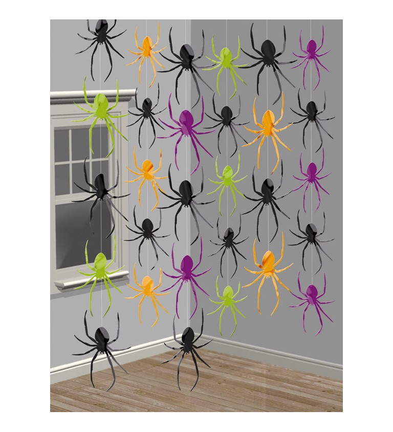Felakasztható dekoráció - pókok