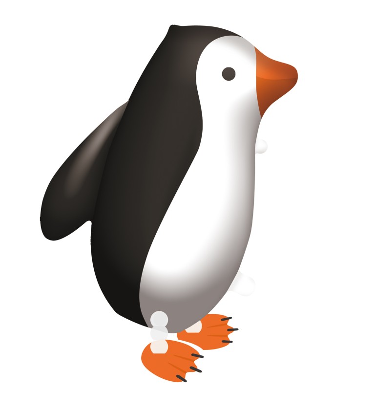 Sétáló léggömb pingvin