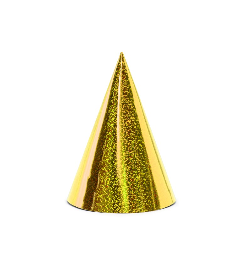 Holografikus party kalapok arany