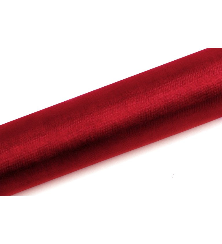 Dekoratív organza (0,16 m) - piros