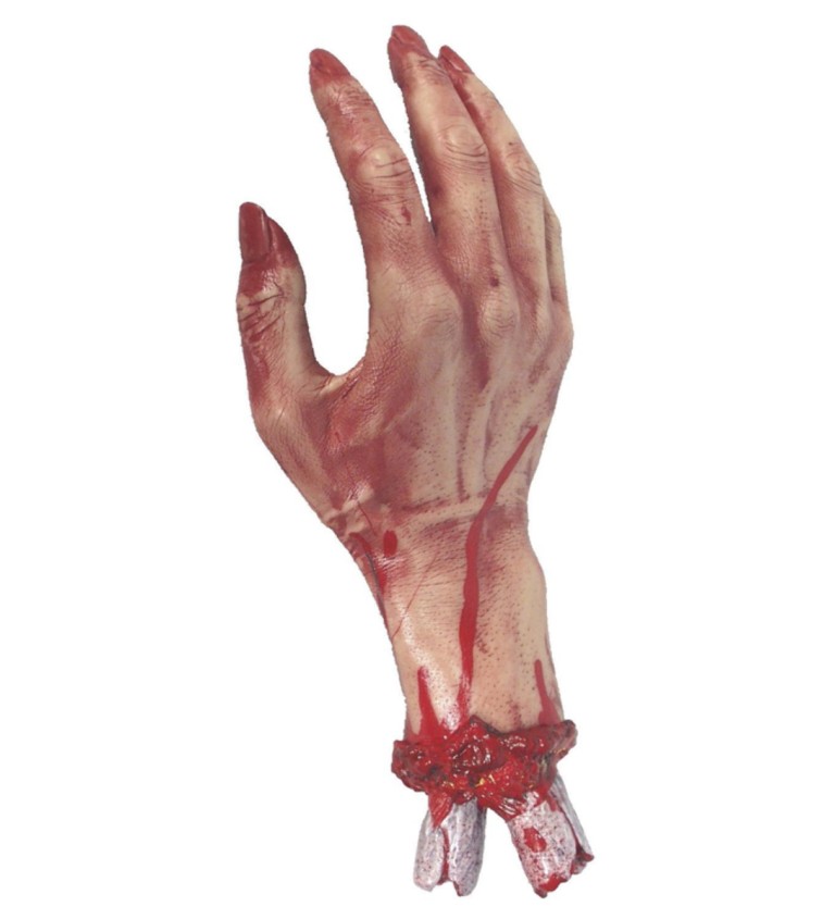 Véres levágott kéz