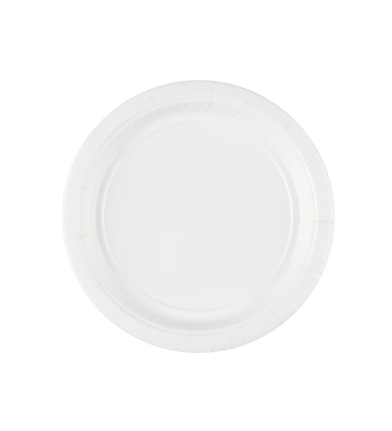 Papír tányérok - fehér