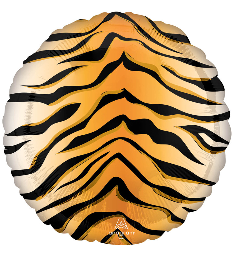Kerek léggömb - tigris minta
