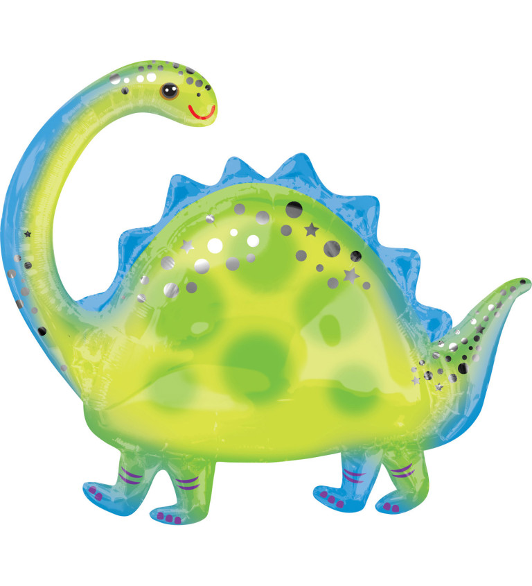 Dinoszaurusz zöld léggömb