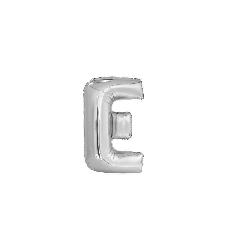 Fóliás ezüst léggömb – E betű