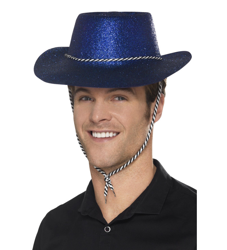 Glitter kalap Kék Cowboy