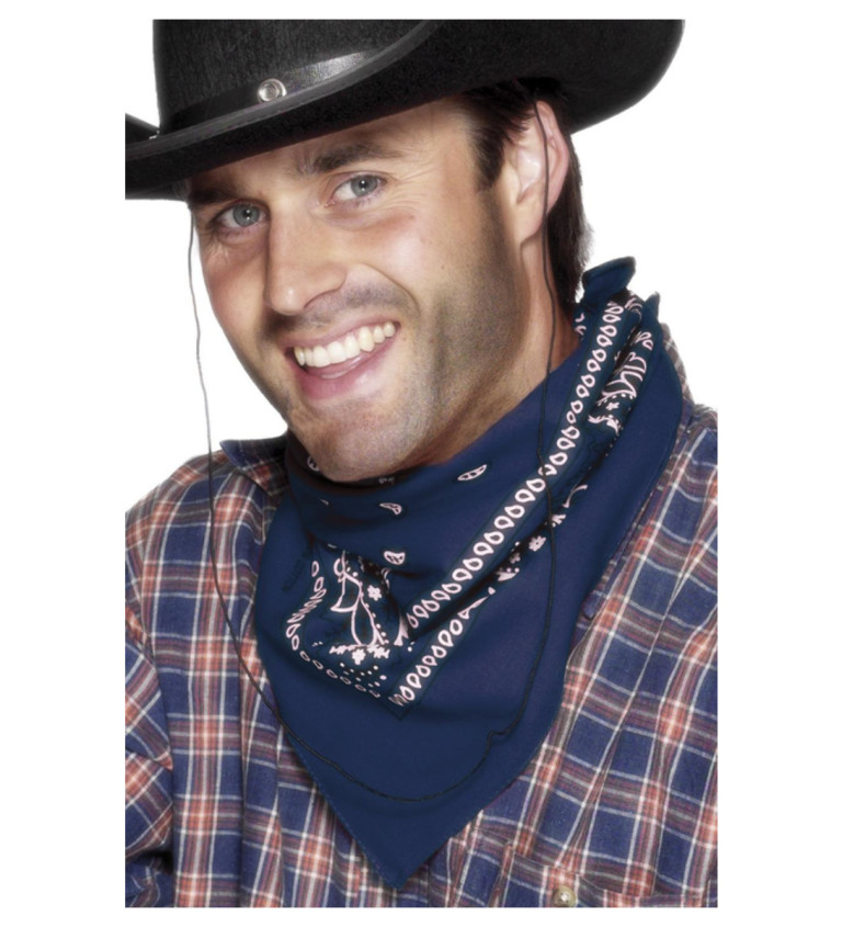 Cowboy kendő nyakra - kék