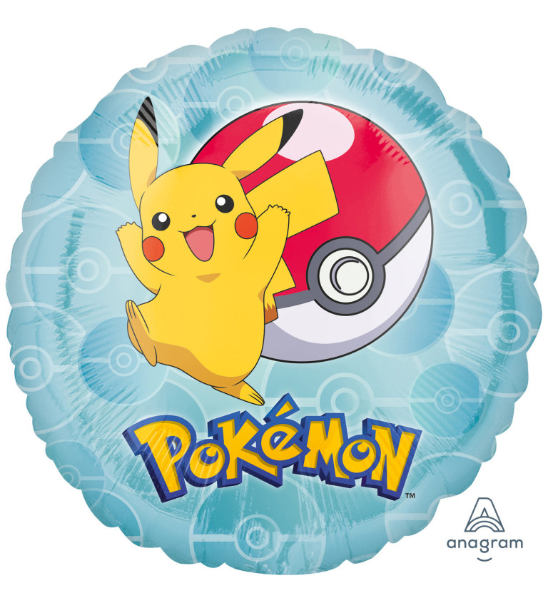 Fólia léggömb - Pokémon, pikachu