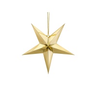 Díszítés - arany csillag 45 cm