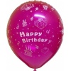 Balónek Happy Birthday - barevný