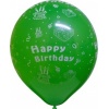 Balónek Happy Birthday - barevný