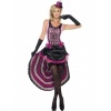 Női jelmez - Burlesque táncosnő, rózsaszín-fekete
