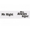 Fotó kártya - Mr. Right, Mrs. Always right