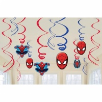 Dekoráció - Spiderman - Pókember spirális függő dekoráció