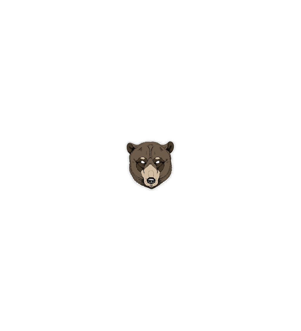 Papír maszk - Medve