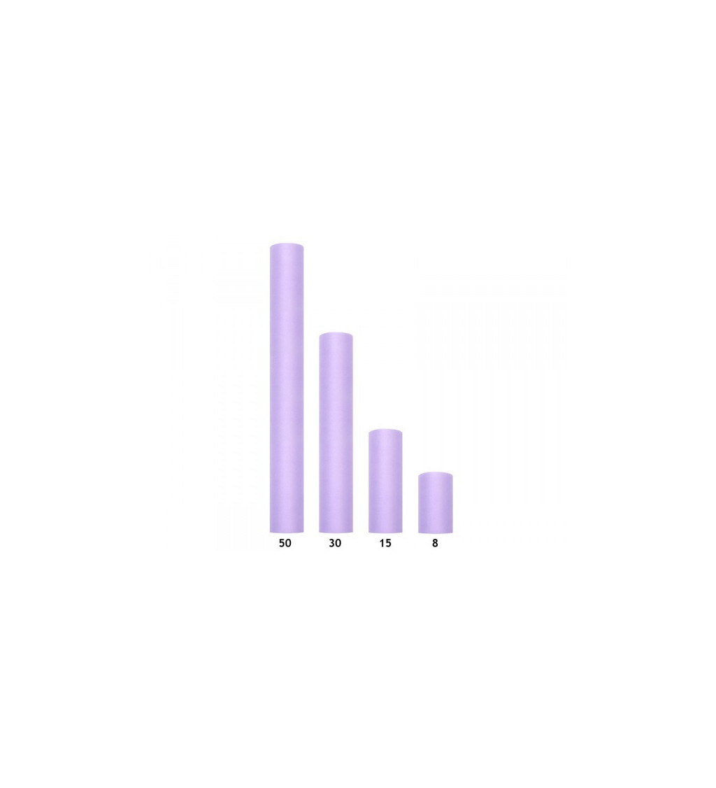 Egyszínű lila tüll - 0,08 m