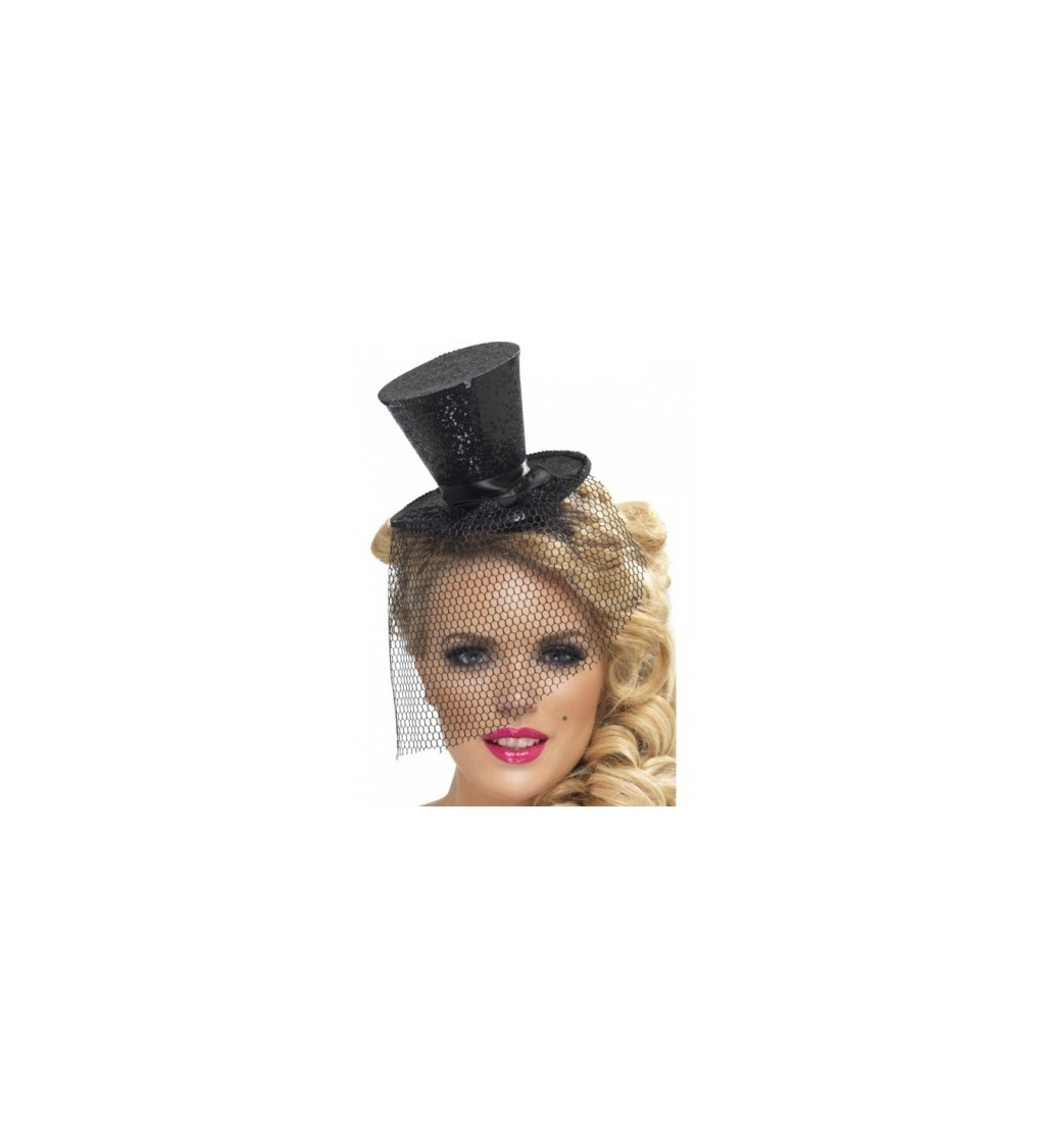 Mini kalap - Fekete