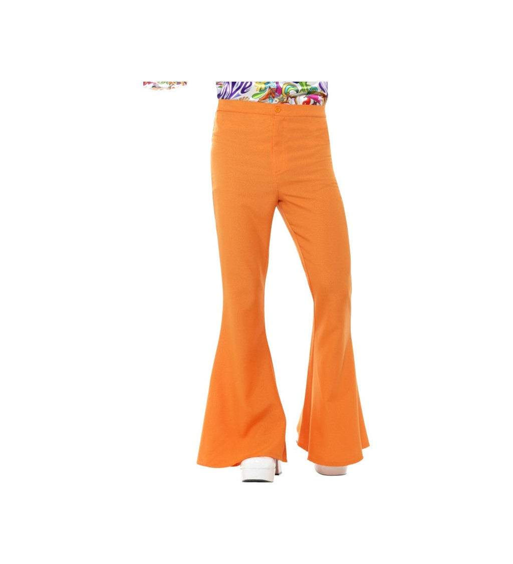 Férfi retro harang alakú nadrág - narancssárga
