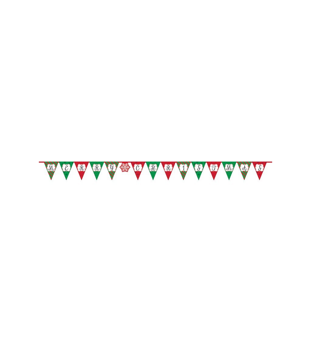 Zászló girland - Boldog karácsonyt