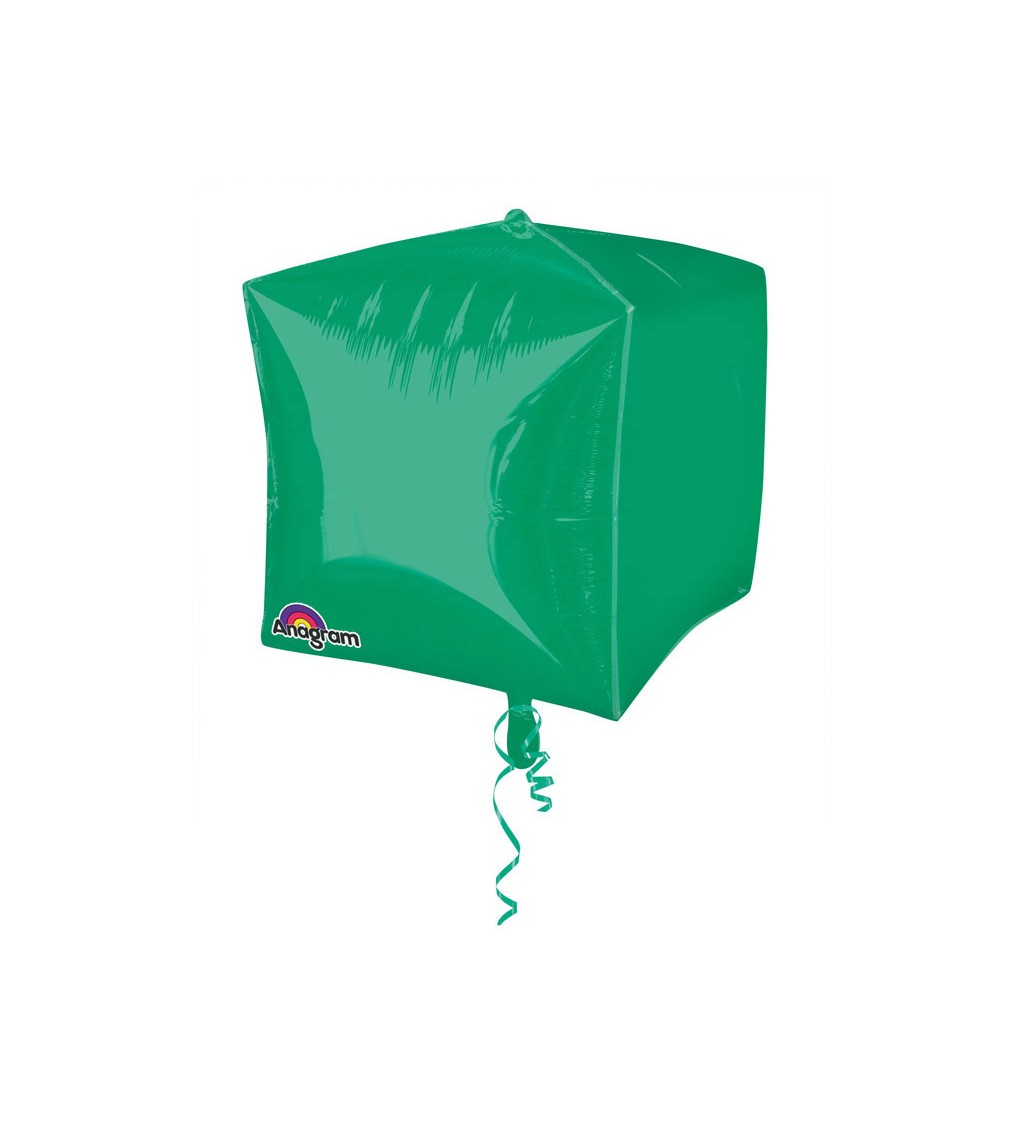Kocka fólia léggömb - zöld