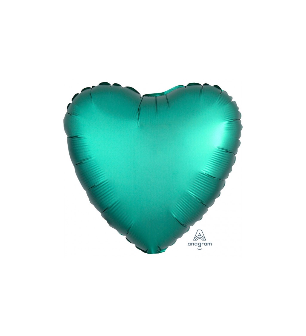 Fólia léggömb Szív - zöld