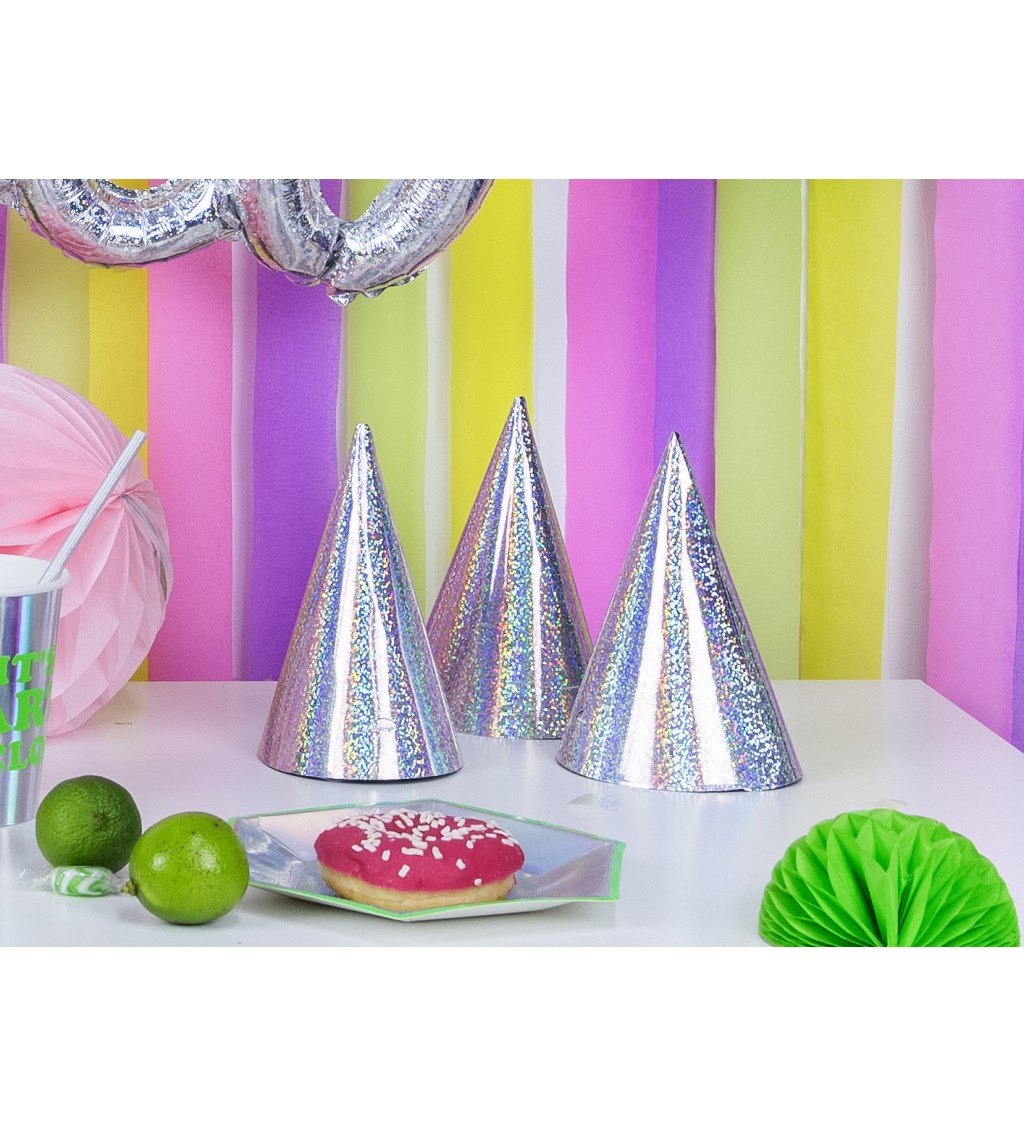 Holografikus party kalapok színkeveréke