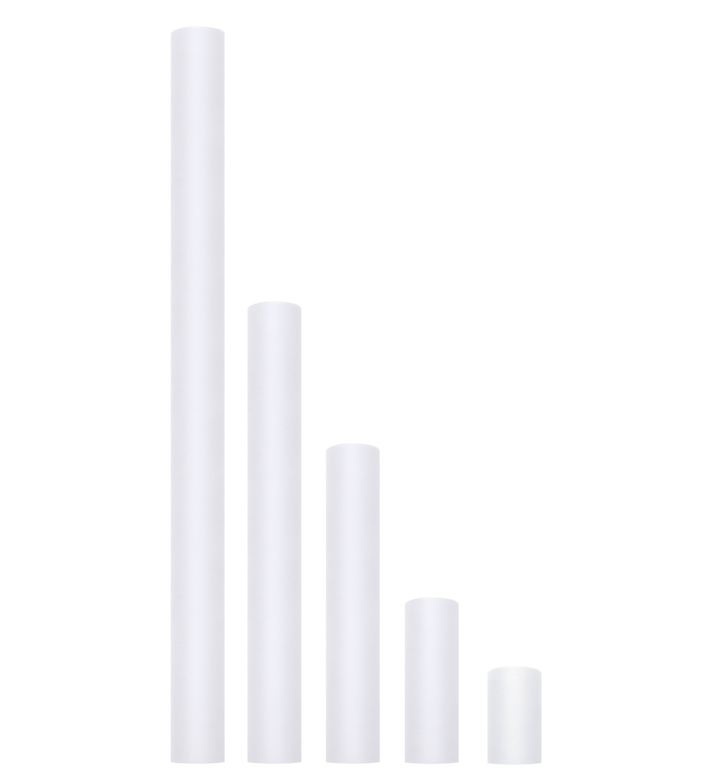 Egyszínű fehér tüll - 0,15 m