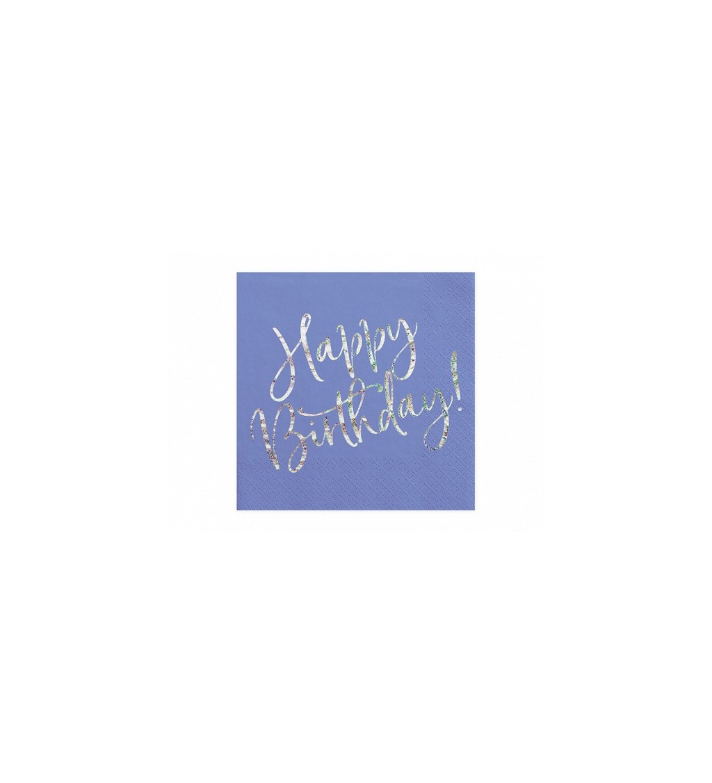 Kék boldog születésnapot szalvéták
