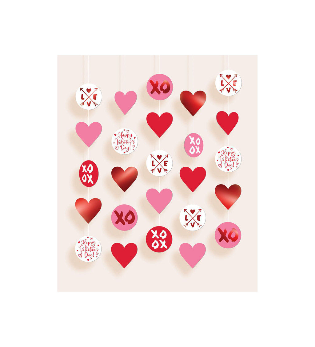 Valentin-napi szív dekoráció