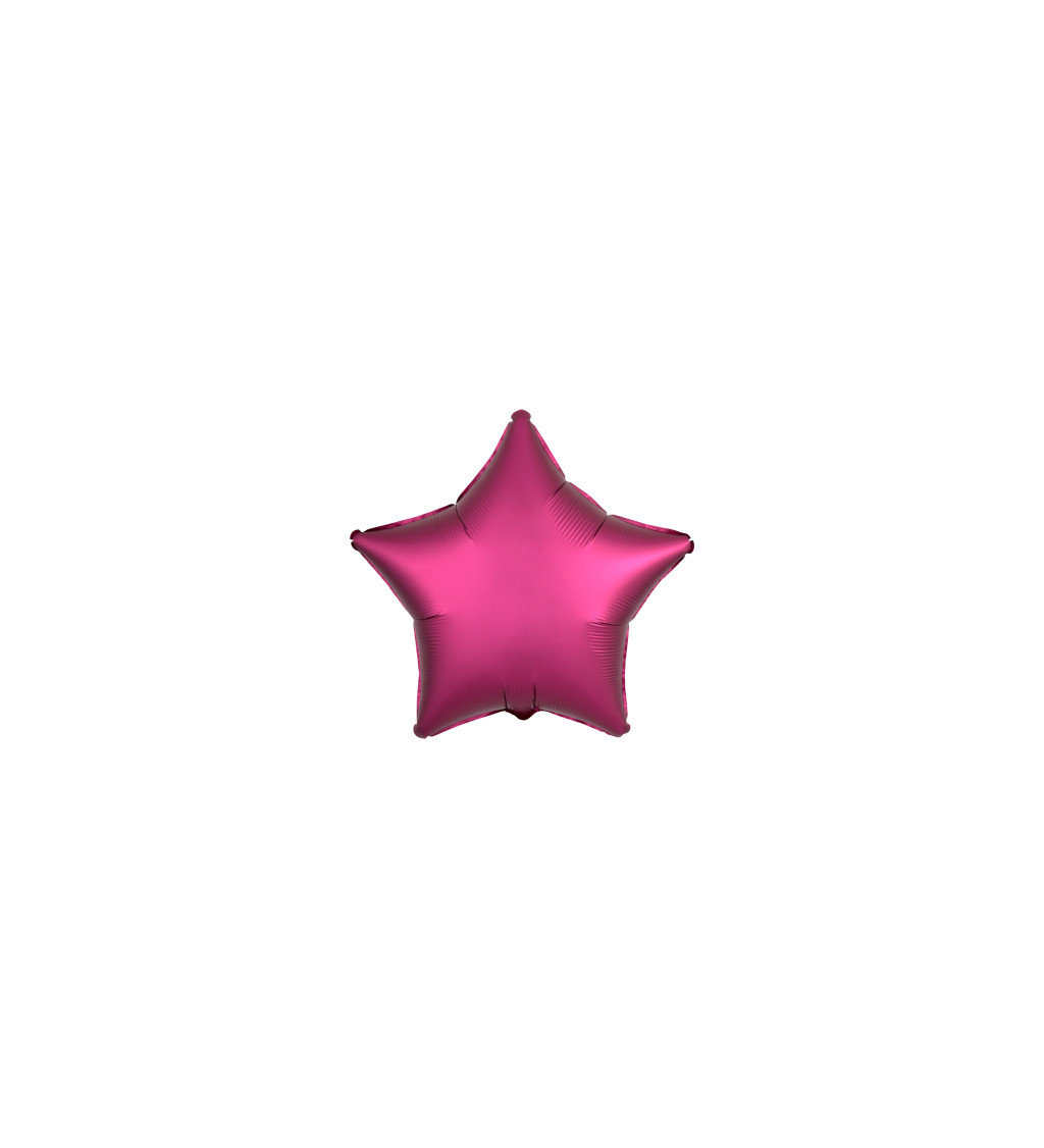 Léggömb fólia csillag rózsaszín