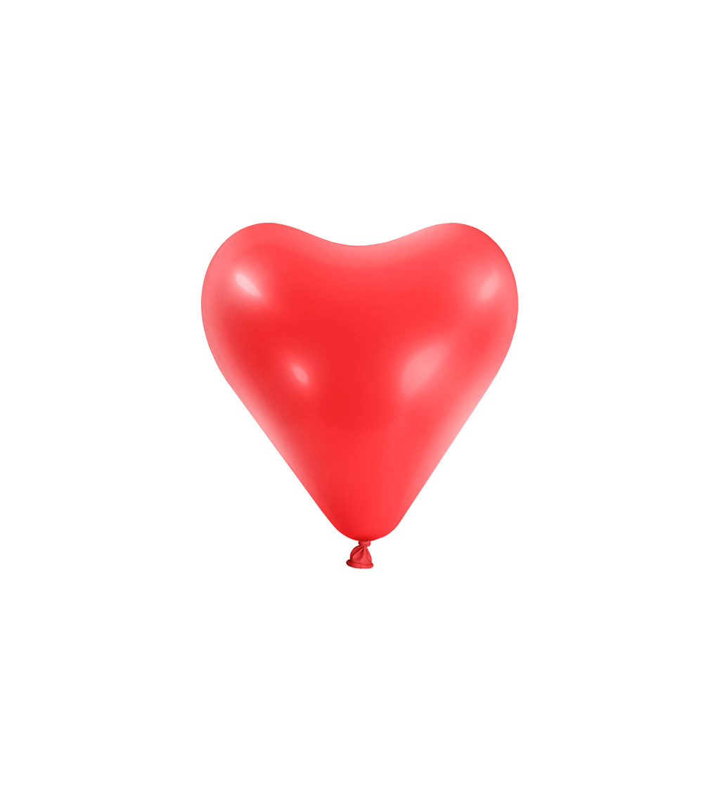 Piros szív latex léggömb