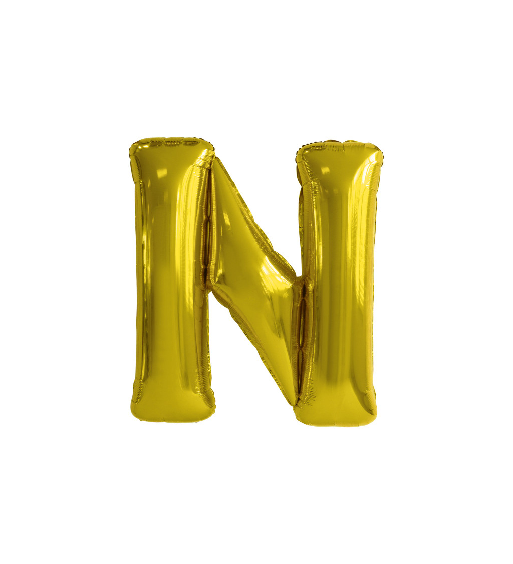 Léggömb arany - N betű