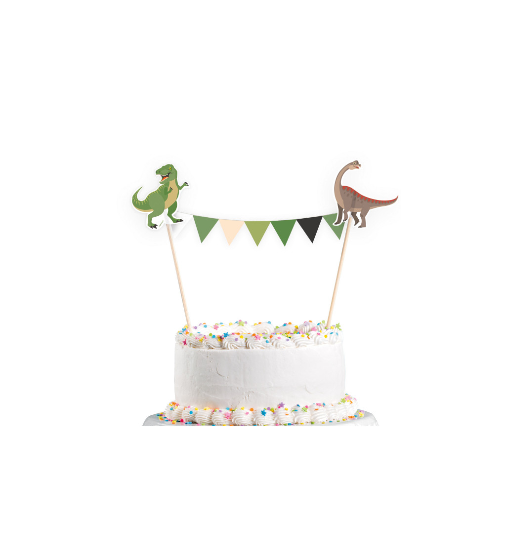 Torta dekoráció - Boldog dinoszaurusz