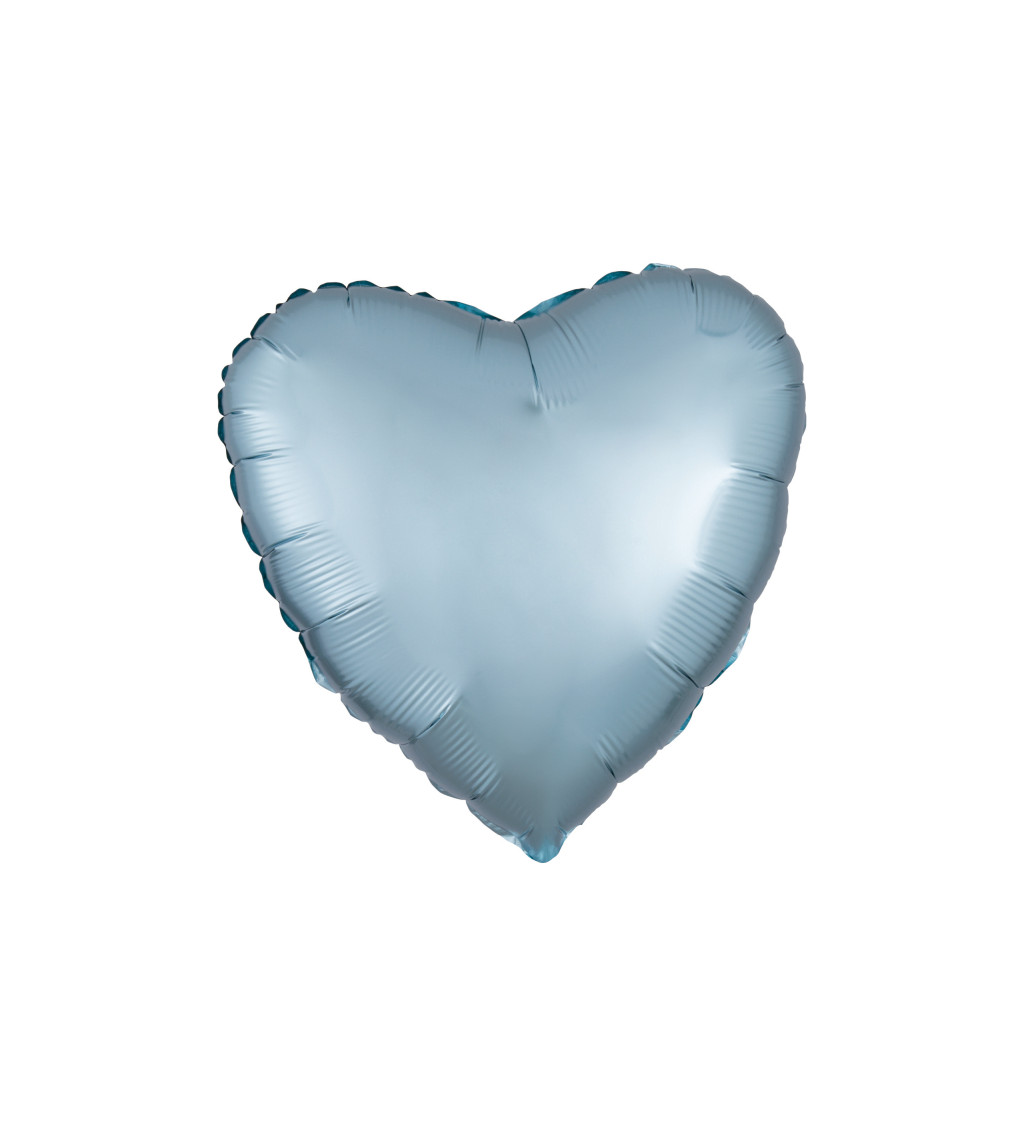 Léggömb fólia szív kék
