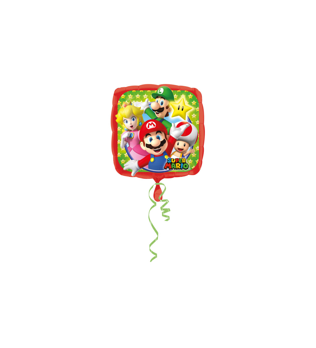 Mario fólia léggömb